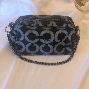 Coach bag - gray and black.